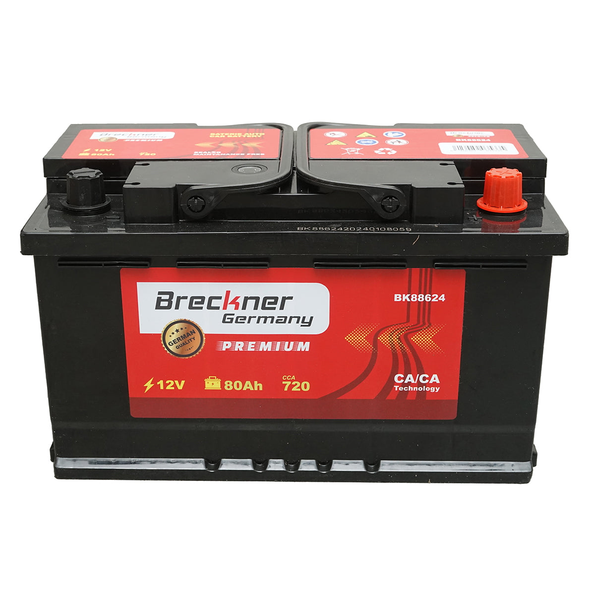 Accumulator, car battery 80Ah, 720A, 12V BRECKNER PREMIUM